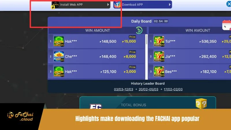 Highlights make downloading the FACHAI app popular