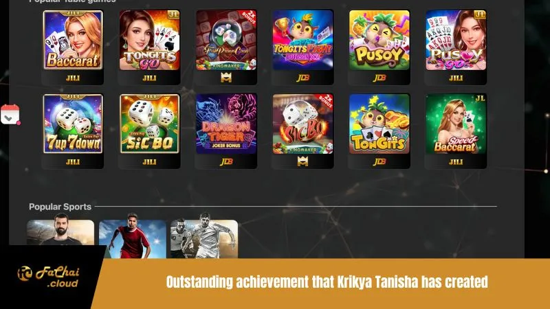 Outstanding achievement that Krikya Tanisha has created