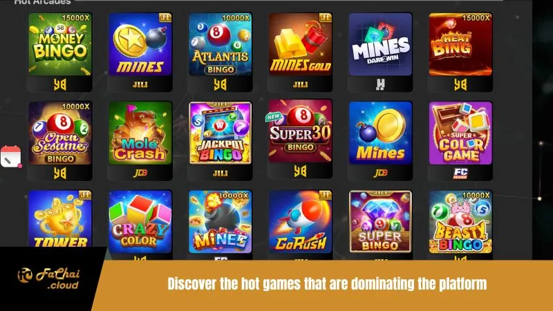 Discover the hot games that are dominating the platform