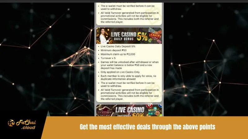 Get the most effective deals through the above points